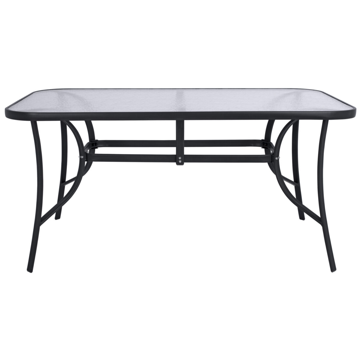 ΤΡΑΠΕΖΙ BRUNO 150X90Χ72Υεκ. ΓΚΡΙ ΜΕΤΑΛΛΙΚΟ ΜΕ ΓΥΑΛΙΝΗ ΕΠΙΦΑΝΕΙΑ LH10.5145.01 - Image 2