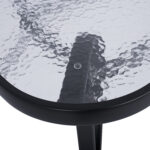ΤΡΑΠΕΖΙ BRUNO 150X90Χ72Υεκ. ΓΚΡΙ ΜΕΤΑΛΛΙΚΟ ΜΕ ΓΥΑΛΙΝΗ ΕΠΙΦΑΝΕΙΑ LH10.5145.01 - Image 3