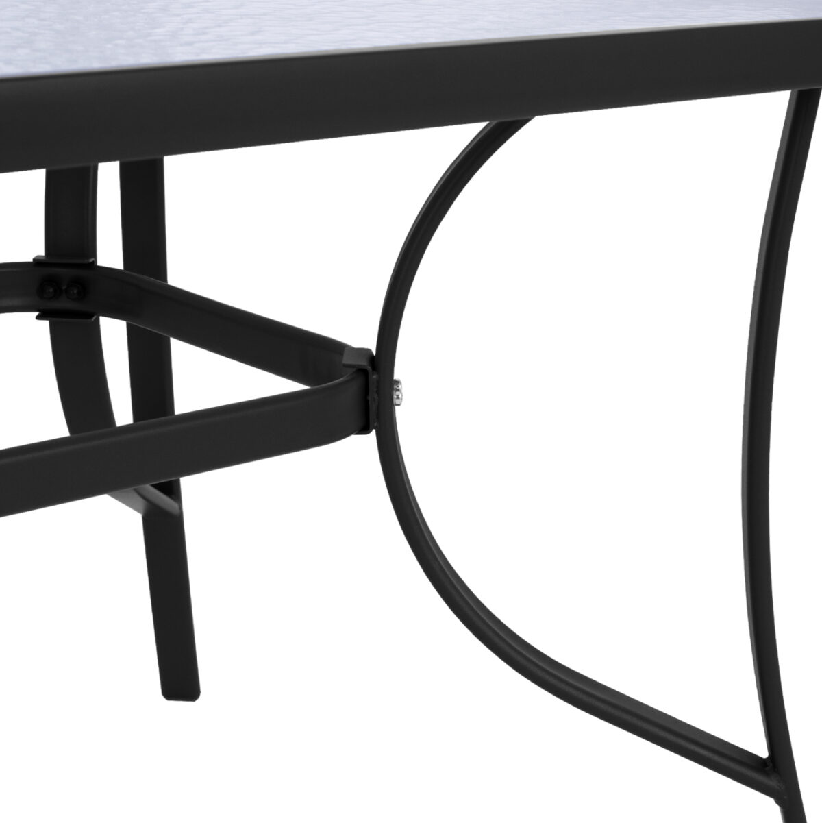 ΤΡΑΠΕΖΙ BRUNO 150X90Χ72Υεκ. ΓΚΡΙ ΜΕΤΑΛΛΙΚΟ ΜΕ ΓΥΑΛΙΝΗ ΕΠΙΦΑΝΕΙΑ LH10.5145.01 - Image 4