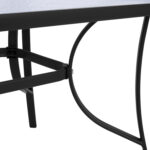 ΤΡΑΠΕΖΙ BRUNO 150X90Χ72Υεκ. ΓΚΡΙ ΜΕΤΑΛΛΙΚΟ ΜΕ ΓΥΑΛΙΝΗ ΕΠΙΦΑΝΕΙΑ LH10.5145.01 - Image 4