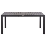 ΤΡΑΠΕΖΙ ΕΠΕΚΤΕΙΝΟΜΕΝΟ KRUM LH10.6277.03 ΑΛΟΥΜΙΝΙΟ ΣΚΟΥΡΟ ΓΚΡΙ 160-240x90x73Υεκ. - Image 3