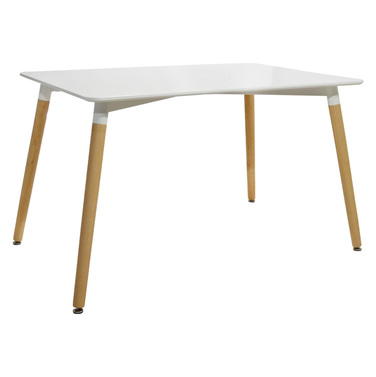 ΤΡΑΠΕΖΙ MINIMAL LH10.008.01 ΛΕΥΚΟ MDF, ΞΥΛΙΝΑ ΠΟΔΙΑ ΟΞΙΑ, 120Χ80X73Υ ΕΚ. - Image 1