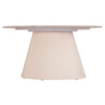 ΤΡΑΠΕΖΙ ΣΑΛΟΝΙΟΥ DUNCAN LH10.18022.02 ΚΕΡΑΜΙΚΟ TOP-MDF ΒΑΣΗ-ΚΡΕΜ ΛΕΥΚΟ Φ80x41Υεκ. - Image 3