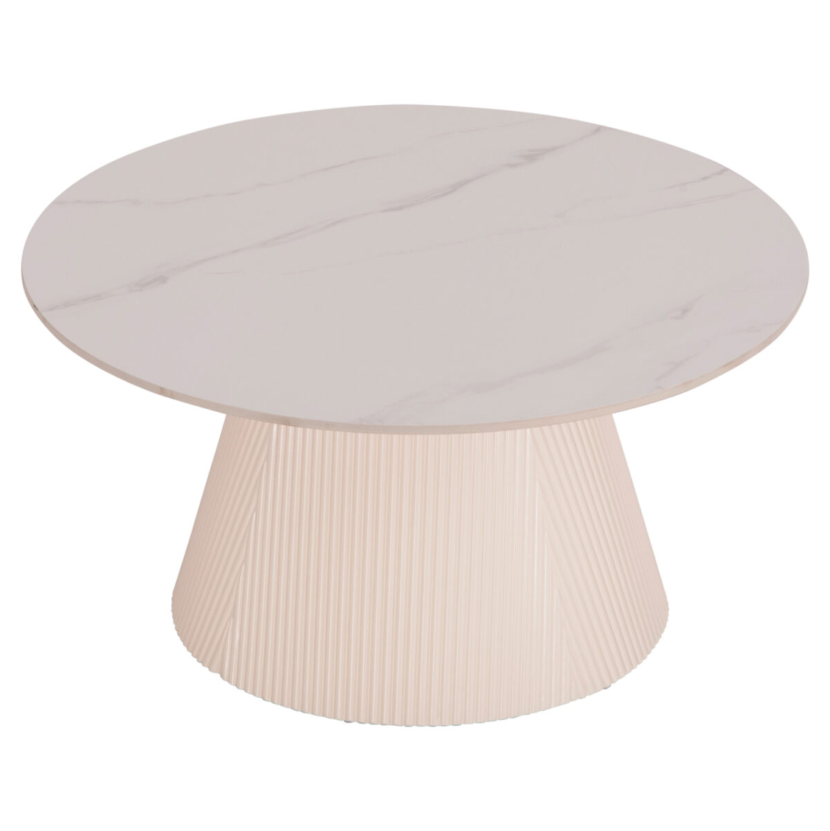ΤΡΑΠΕΖΙ ΣΑΛΟΝΙΟΥ DUNCAN LH10.18022.02 ΚΕΡΑΜΙΚΟ TOP-MDF ΒΑΣΗ-ΚΡΕΜ ΛΕΥΚΟ Φ80x41Υεκ. - Image 4