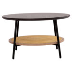 ΤΡΑΠΕΖΙ ΣΑΛΟΝΙΟΥ SEWELL LH10.18033 MDF ΣΕ ZEBRANO-ΜΕΤΑΛΛΙΚΑ ΠΟΔΙΑ-WICKER Φ80x46,5Υεκ. - Image 3