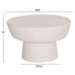 ΤΡΑΠΕΖΙ ΣΑΛΟΝΙΟΥ PIRSON LH10.18155.02 FIBER CEMENT ΣΕ ΛΕΥΚΟ--Φ60x36Υεκ. - Image 2