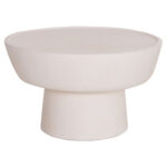 ΤΡΑΠΕΖΙ ΣΑΛΟΝΙΟΥ PIRSON LH10.18155.02 FIBER CEMENT ΣΕ ΛΕΥΚΟ--Φ60x36Υεκ. - Image 4