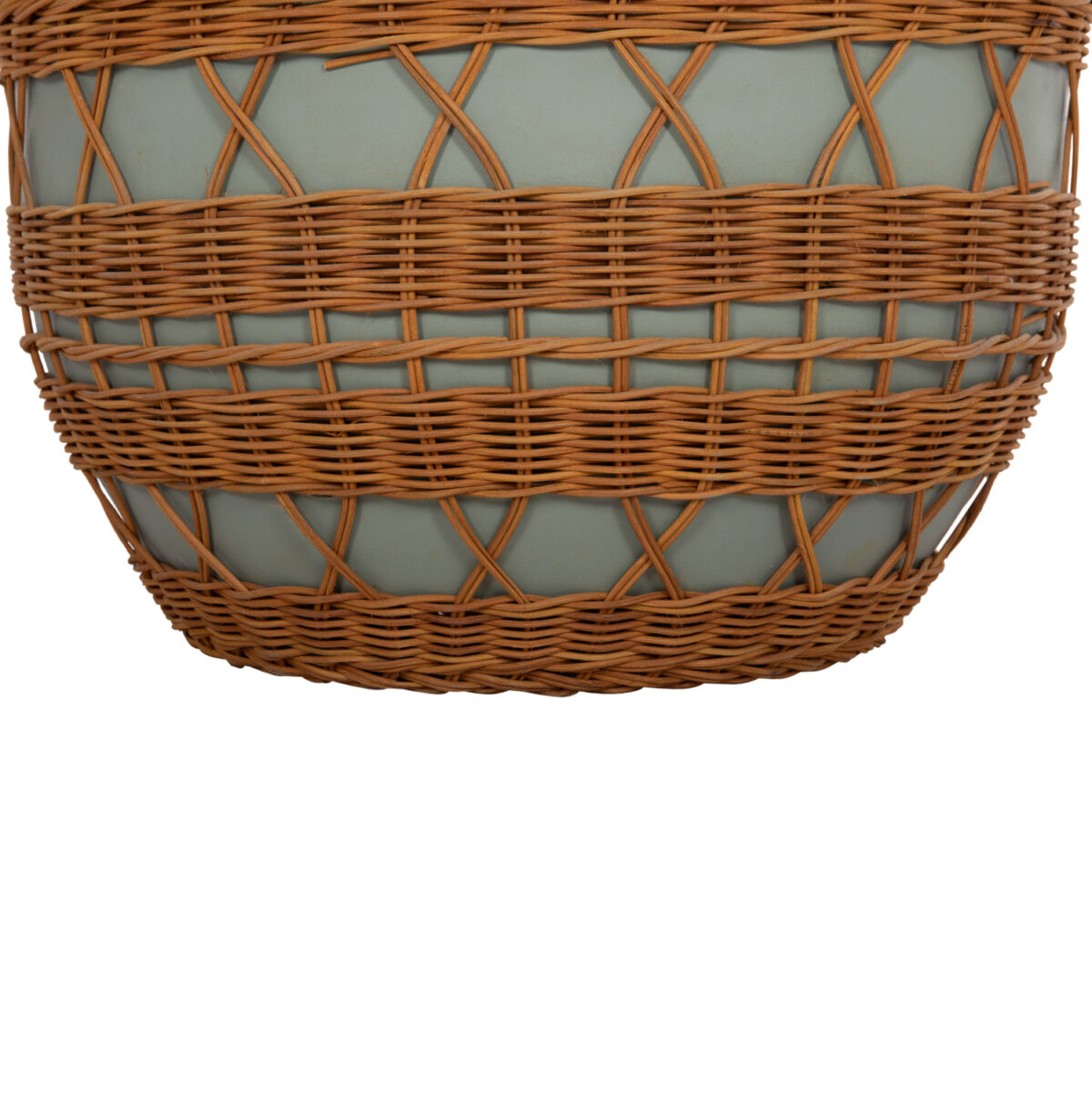 ΤΡΑΠΕΖΙ ΣΑΛΟΝΙΟΥ VILHENA LH10.18165 FIBER CEMENT ΠΡΑΣΙΝΟ-RATTAN ΦΥΣΙΚΟ Φ56x47Υεκ. - Image 5