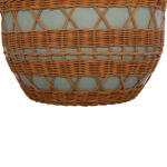 ΤΡΑΠΕΖΙ ΣΑΛΟΝΙΟΥ VILHENA LH10.18165 FIBER CEMENT ΠΡΑΣΙΝΟ-RATTAN ΦΥΣΙΚΟ Φ56x47Υεκ. - Image 5