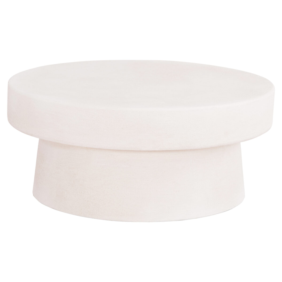 trapezi-salonioy-stroggylo-fb918050-mdf- ΤΡΑΠΕΖΙ ΣΑΛΟΝΙΟΥ ΣΤΡΟΓΓΥΛΟ ΣΕΙΡΑ SANTORINI LH10.18050 MDF ΣΕ ΥΠΟΛΕΥΚΟ ΧΡΩΜΑ Φ80x35Υεκ. - Image 1