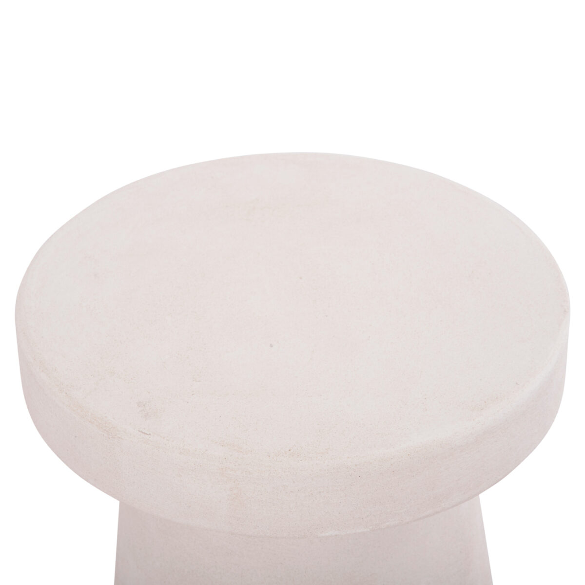 ΤΡΑΠΕΖΙ ΣΑΛΟΝΙΟΥ ΣΤΡΟΓΓΥΛΟ ΣΕΙΡΑ SANTORINI LH10.18052 MDF ΣΕ ΥΠΟΛΕΥΚΟ ΧΡΩΜΑ Φ48x49Υεκ. - Image 4