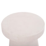 ΤΡΑΠΕΖΙ ΣΑΛΟΝΙΟΥ ΣΤΡΟΓΓΥΛΟ ΣΕΙΡΑ SANTORINI LH10.18052 MDF ΣΕ ΥΠΟΛΕΥΚΟ ΧΡΩΜΑ Φ48x49Υεκ. - Image 4