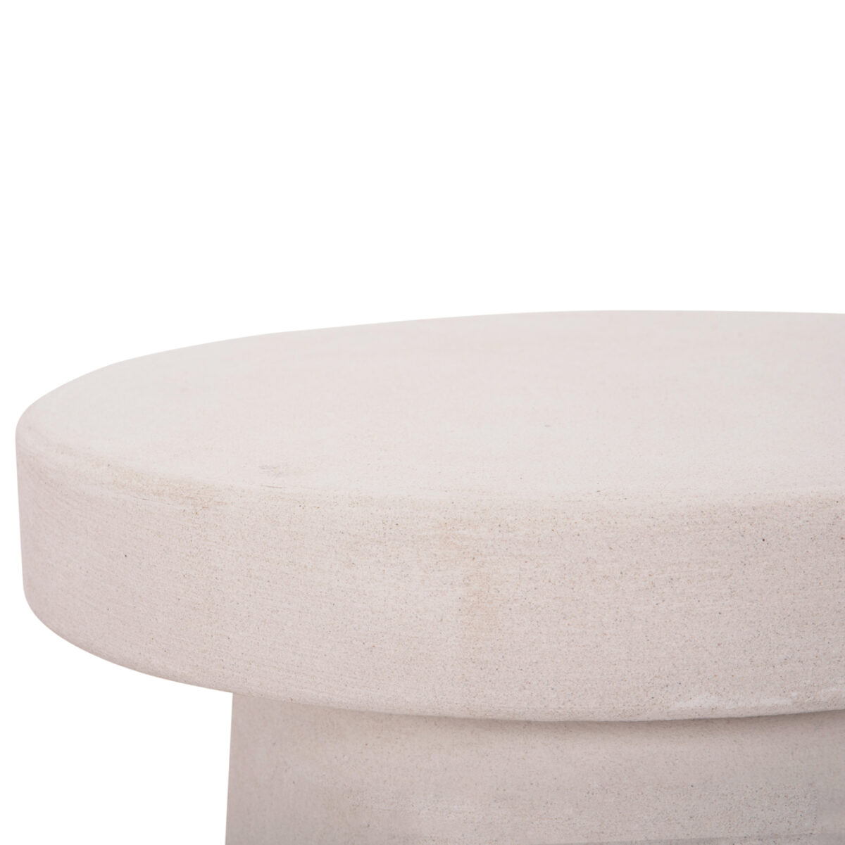ΤΡΑΠΕΖΙ ΣΑΛΟΝΙΟΥ ΣΤΡΟΓΓΥΛΟ ΣΕΙΡΑ SANTORINI LH10.18052 MDF ΣΕ ΥΠΟΛΕΥΚΟ ΧΡΩΜΑ Φ48x49Υεκ. - Image 5