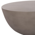 ΤΡΑΠΕΖΙ ΣΑΛΟΝΙΟΥ ΣΤΡΟΓΓΥΛΟ ALLAN LH10.18162.03 FIBER CEMENT ΣΕ ΓΚΡΙ--Φ92x49Υεκ. - Image 4