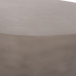 ΤΡΑΠΕΖΙ ΣΑΛΟΝΙΟΥ ΣΤΡΟΓΓΥΛΟ ALLAN LH10.18162.03 FIBER CEMENT ΣΕ ΓΚΡΙ--Φ92x49Υεκ. - Image 5