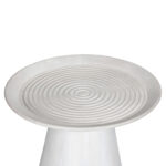 ΤΡΑΠΕΖΙ ΣΑΛΟΝΙΟΥ ΣΤΡΟΓΓΥΛΟ ROSS LH10.9709 ΜΑΣΙΦ ΞΥΛΟ MANGO-ΛΕΥΚΟ Φ60x45Υεκ. - Image 3