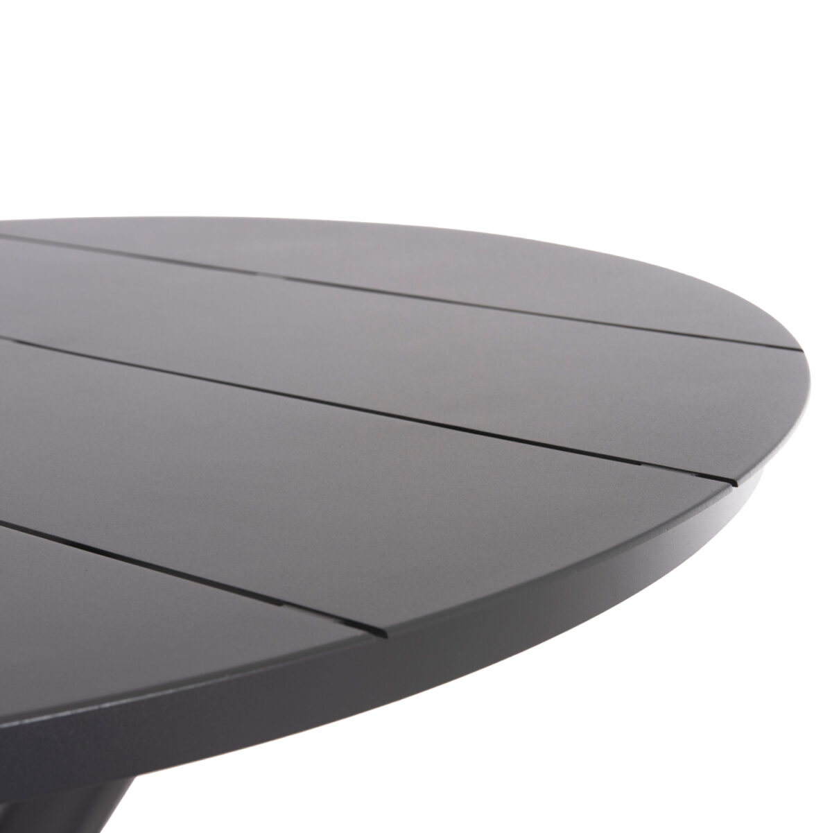 ΤΡΑΠΕΖΙ ΣΤΡΟΓΓΥΛΟ ΑΛΟΥΜΙΝΙΟΥ HIGER LH10.6289.01 ΓΚΡΙ Φ90x74Yεκ. - Image 3