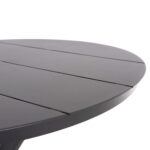 ΤΡΑΠΕΖΙ ΣΤΡΟΓΓΥΛΟ ΑΛΟΥΜΙΝΙΟΥ HIGER LH10.6289.01 ΓΚΡΙ Φ90x74Yεκ. - Image 3