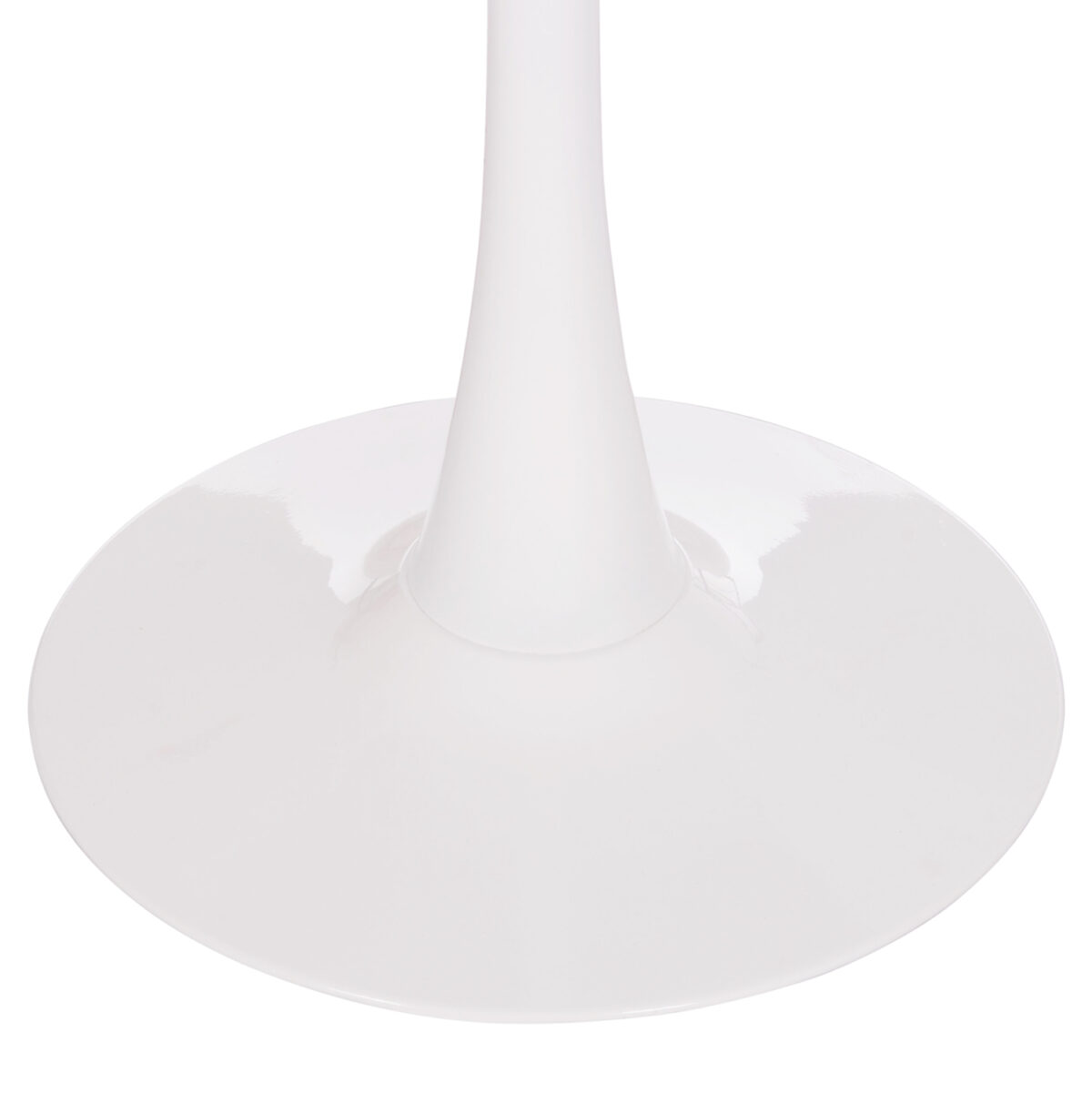 ΤΡΑΠΕΖΙ ΣΤΡΟΓΓΥΛΟ BROLIN LH10.18141.01 MDF TOP-ΒΑΣΗ ΜΕΤΑΛΛΙΚΗ--ΛΕΥΚΟ Φ90x73Υεκ - Image 5