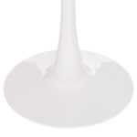 ΤΡΑΠΕΖΙ ΣΤΡΟΓΓΥΛΟ BROLIN LH10.18141.01 MDF TOP-ΒΑΣΗ ΜΕΤΑΛΛΙΚΗ--ΛΕΥΚΟ Φ90x73Υεκ - Image 5