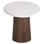 ΤΡΑΠΕΖΙ ΤΡΑΠΕΖΑΡΙΑΣ ΟΒΑΛ PURGER LH10.9715 ΜΑΣΙΦ MANGO-ΛΕΥΚΟ ΜΑΡΜΑΡΟ 180x89x76Υεκ. - Image 5