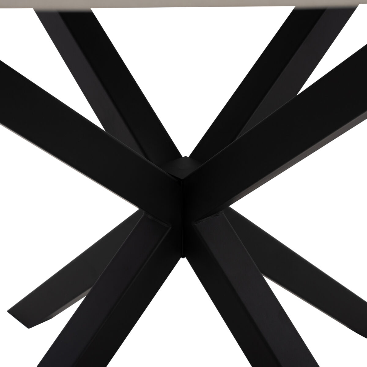 ΤΡΑΠΕΖΙ ΤΡΑΠΕΖΑΡΙΑΣ ΣΤΡΟΓΓΥΛΟ SYNTEC LH10.9309.02 SINTERED STONE ΛΕΥΚΟ ΜΕΤΑΛ.ΠΟΔΙΑ Φ115x75Y εκ. - Image 5