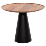 ΤΡΑΠΕΖΙA ΣΑΛΟΝΙΟΥ 2ΤΜΧ RIFF LH10.9997 ΞΥΛΟ MANGO-ΜΕΤΑΛΛΙΚΕΣ ΒΑΣΕΙΣ Φ60 & Φ40 εκ. - Image 4