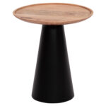 ΤΡΑΠΕΖΙA ΣΑΛΟΝΙΟΥ 2ΤΜΧ RIFF LH10.9997 ΞΥΛΟ MANGO-ΜΕΤΑΛΛΙΚΕΣ ΒΑΣΕΙΣ Φ60 & Φ40 εκ. - Image 5