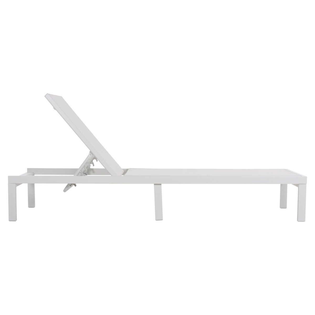 ΞΑΠΛΩΣΤΡΑ ΑΛΟΥΜΙΝΙΟΥ THATCHER LH10.5983.01 ΛΕΥΚΟΣ ΣΚΕΛΕΤΟΣ & TEXTILENE 196,5x64,5x92Υεκ - Image 3