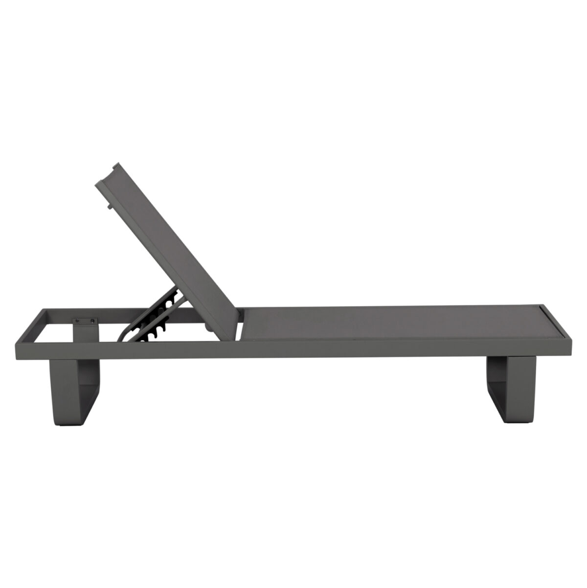 ΞΑΠΛΩΣΤΡΑ ΑΛΟΥΜΙΝΙΟΥ ΜΕ ΥΦΑΣΜΑ TESLIN RICKON LH10.6292.01 ΣΕ ΓΚΡΙ 198x61,5x97Υεκ. - Image 3