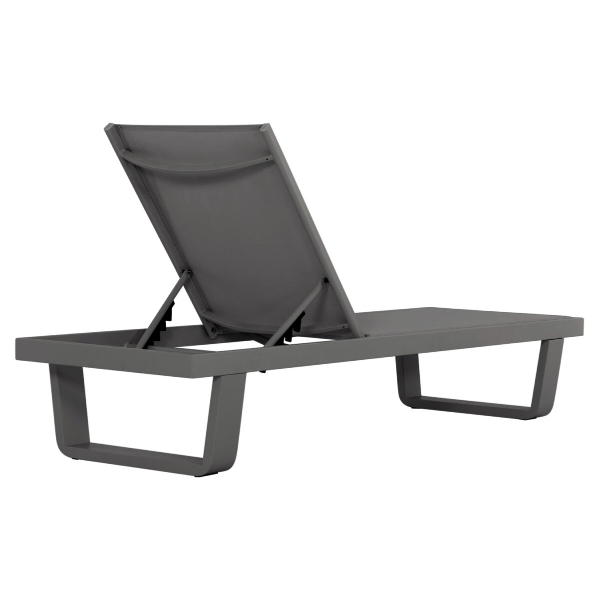 ΞΑΠΛΩΣΤΡΑ ΑΛΟΥΜΙΝΙΟΥ ΜΕ ΥΦΑΣΜΑ TESLIN RICKON LH10.6292.01 ΣΕ ΓΚΡΙ 198x61,5x97Υεκ. - Image 5