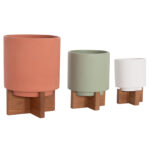 ΣΕΤ 3 ΓΛΑΣΤΡΕΣ ΜΕ TEAK ΒΑΣΕΙΣ TANTI LH10.4685 FIBER CEMENT ΣΕ 3 ΧΡΩΜΑΤΑ - Image 5
