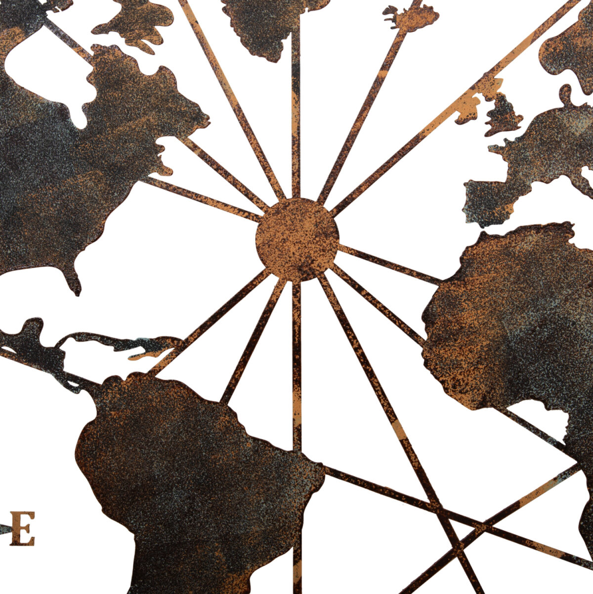 ΔΙΑΚΟΣΜΗΤΙΚΟ ΤΟΙΧΟΥ ΠΑΓΚΟΣΜΙΟΣ ΧΑΡΤΗΣ LH10.4656 ΜΕΤΑΛΛΟ ΧΑΛΚΙΝΟ 120x0,1x60Υεκ. - Image 4