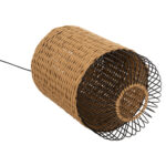 ΦΩΤΙΣΤΙΚΟ ΟΡΟΦΗΣ ΚΡΕΜΑΣΤΟ LH10.4340 PAPER ROPE ΜΠΕΖ-ΜΑΥΡΟ ΜΕΤΑΛΛΟ-Φ26x40-120Υεκ. - Image 5