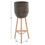 ΓΛΑΣΤΡΑ ΑΠΟ RATTAN ΚΑΙ BAMBOO LH10.7724 36Χ35Χ95Yεκ.ΦΥΣΙΚΟ - ΠΡΑΣΙΝΟ - Image 2