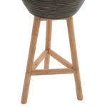 ΓΛΑΣΤΡΑ ΑΠΟ RATTAN ΚΑΙ BAMBOO LH10.7724 36Χ35Χ95Yεκ.ΦΥΣΙΚΟ - ΠΡΑΣΙΝΟ - Image 4