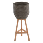 ΓΛΑΣΤΡΑ ΑΠΟ RATTAN ΚΑΙ BAMBOO LH10.7815 31x30x80Yεκ. ΦΥΣΙΚΟ - ΠΡΑΣΙΝΟ