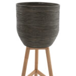 ΓΛΑΣΤΡΑ ΑΠΟ RATTAN ΚΑΙ BAMBOO LH10.7815 31x30x80Yεκ. ΦΥΣΙΚΟ - ΠΡΑΣΙΝΟ - Image 3