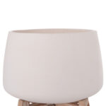ΓΛΑΣΤΡΑ ΕΣ.ΧΩΡΟΥ FRELLO LH10.4674.02L ΛΕΥΚΟ FIBER CEMENT--TEAK ΒΑΣΗ 29x29x23,5Υεκ. - Image 4
