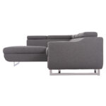 ΓΩΝΙΑΚΟΣ ΚΑΝΑΠΕΣ-ΚΡΕΒΑΤΙ ΜΕ ΑΠΟΘ.ΧΩΡΟ ENCORE LH10.3301.01L ΓΚΡΙ ΥΦΑΣΜΑ 285x205x90Υεκ. - Image 5