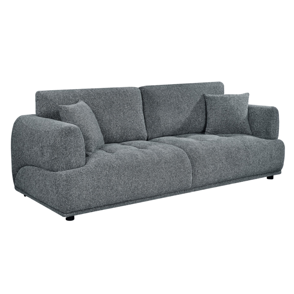 ΚΑΝΑΠΕΣ 3-ΘΕΣΙΟΣ STRUCTO LH10.3329.01 ΓΚΡΙ ΥΦΑΣΜΑ 227x94x88Υεκ. - Image 1