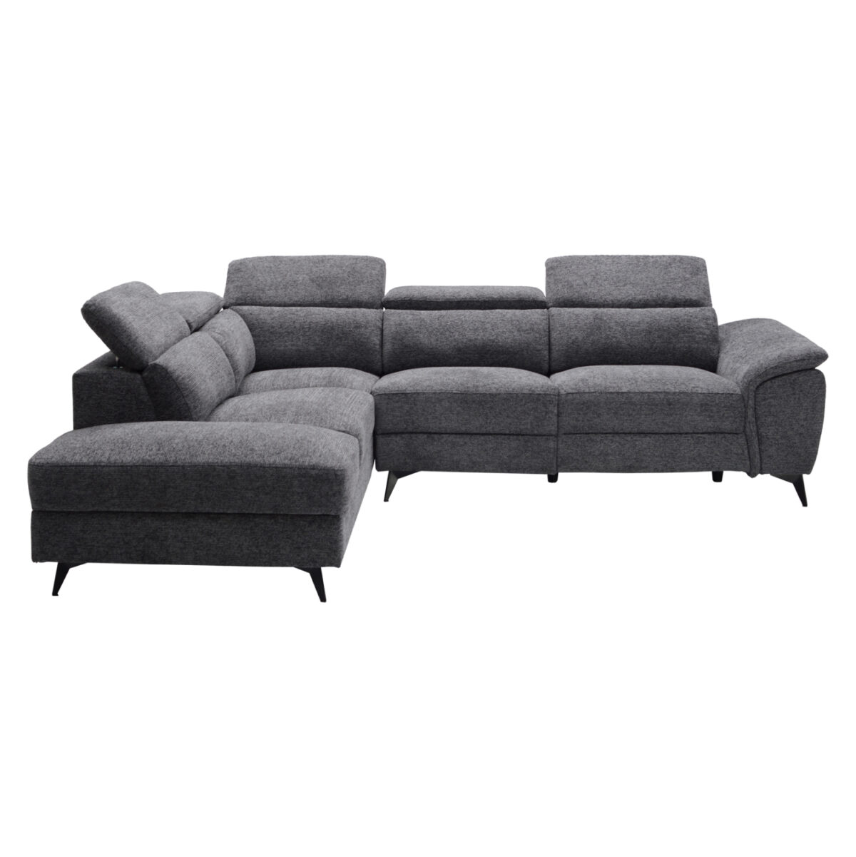 ΚΑΝΑΠΕΣ ΑΡΙΣΤΕΡΗ ΓΩΝΙΑ-ΑΝΑΚΛΙΣΗ & ΑΠΟΘ.ΧΩΡΟΣ-RESTRO LH10.3339.01L ΓΚΡΙ ΥΦΑΣΜΑ 284x224x76Υεκ - Image 4