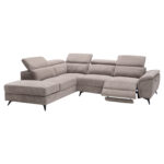 ΚΑΝΑΠΕΣ ΑΡΙΣΤΕΡΗ ΓΩΝΙΑ-ΑΝΑΚΛΙΣΗ & ΑΠΟΘ.ΧΩΡΟΣ-RESTRO LH10.3339.02L ΜΠΕΖ ΥΦΑΣΜΑ 290x220x80Υεκ