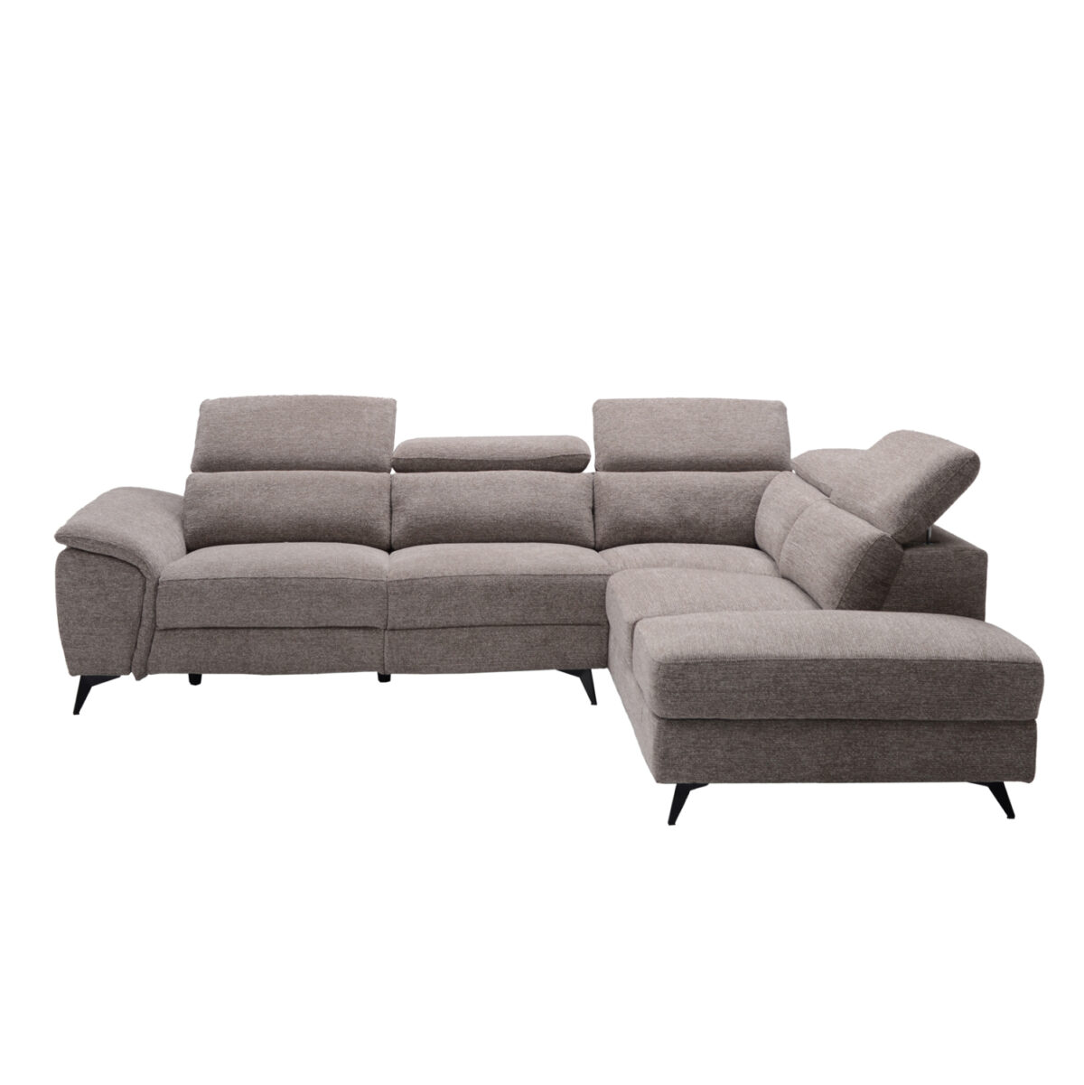 ΚΑΝΑΠΕΣ ΔΕΞΙΑ ΓΩΝΙΑ-ΑΝΑΚΛΙΣΗ & ΑΠΟΘ.ΧΩΡΟΣ-RESTRO LH10.3339.02R ΜΠΕΖ ΥΦΑΣΜΑ 284x224x76Υ - Image 4