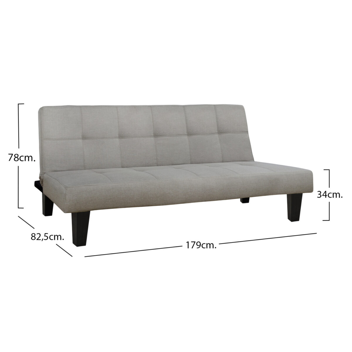 ΚΑΝΑΠΕΣ ΚΡΕΒΑΤΙ ODESSA LH10.3000.01 ΥΦΑΣΜΑ ΜΠΕΖ 179x80x79 εκ. - Image 5