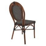 ΚΑΡΕΚΛΑ ΑΛΟΥΜΙΝΙΟΥ KASON BAMBOO LOOK ΚΑΦΕ ΜΕ TEXTLINE 40,5x56,5x89,5 εκ. LH10.5026 - Image 5