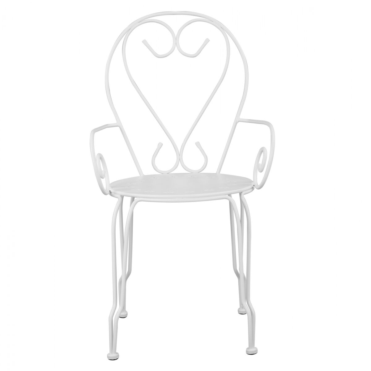 ΚΑΡΕΚΛΑ ΠΟΛΥΘΡΟΝΑ ΜΕΤΑΛΛΙΚΗ AMORE ΛΕΥΚΗ LH10.5008.12 49x48x90 εκ. - Image 3