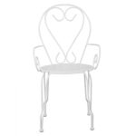ΚΑΡΕΚΛΑ ΠΟΛΥΘΡΟΝΑ ΜΕΤΑΛΛΙΚΗ AMORE ΛΕΥΚΗ LH10.5008.12 49x48x90 εκ. - Image 3