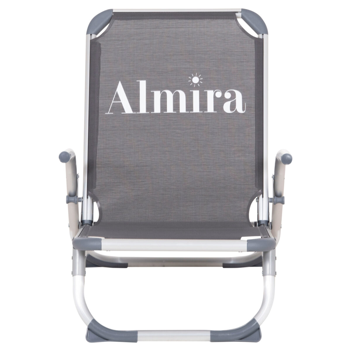 ΚΑΡΕΚΛΑΚΙ ΠΑΡΑΛΙΑΣ ΑΛΟΥΜINIOY ΒΑΡ.ΤΥΠΟΥ ΨΗΛΗ ΠΛΑΤΗ ALMIRA LH10.5053.10 ΓΚΡΙ 55x71x66Υεκ - Image 3