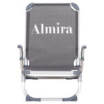 ΚΑΡΕΚΛΑΚΙ ΠΑΡΑΛΙΑΣ ΑΛΟΥΜINIOY ΒΑΡ.ΤΥΠΟΥ ΨΗΛΗ ΠΛΑΤΗ ALMIRA LH10.5053.10 ΓΚΡΙ 55x71x66Υεκ - Image 3